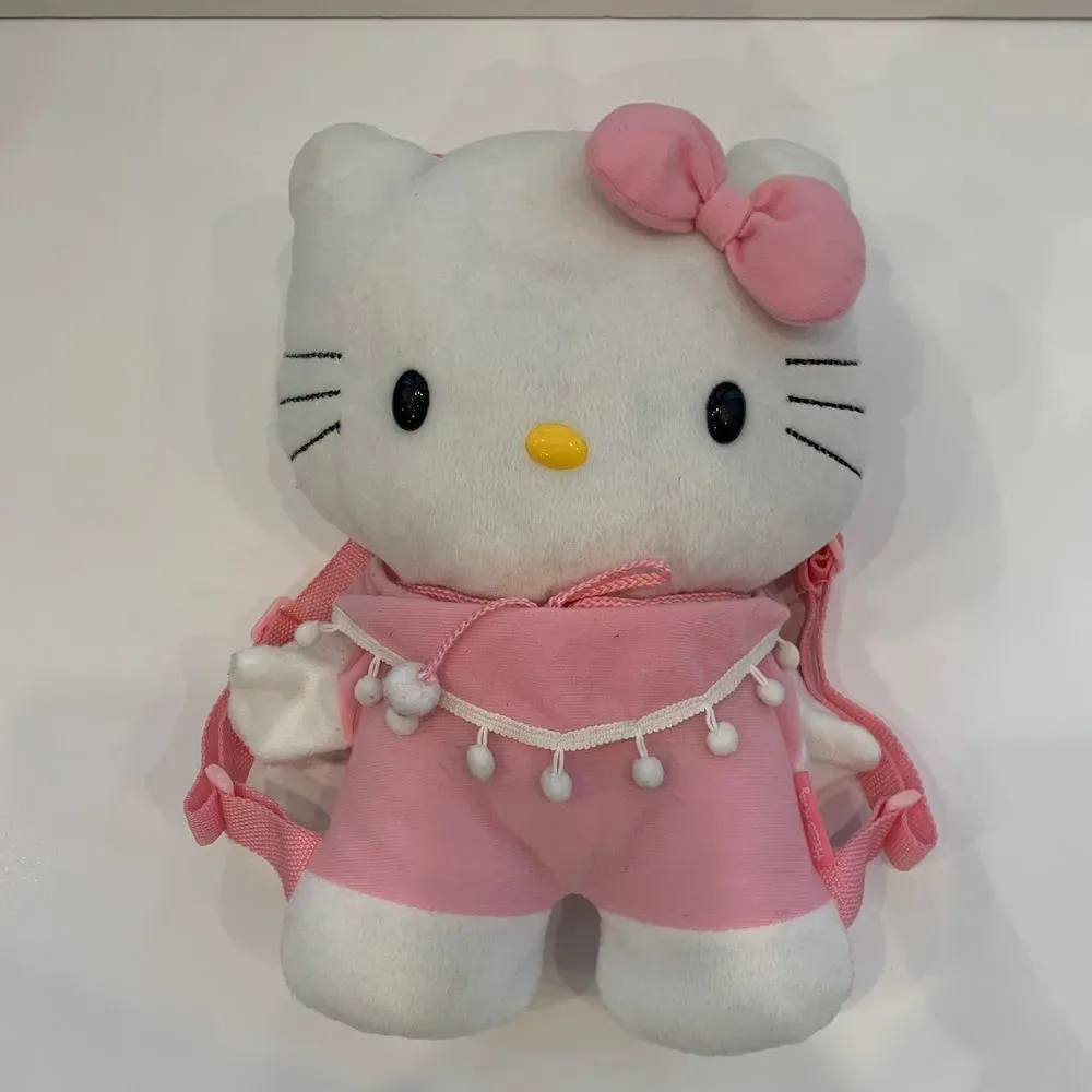 EUC Sanrio Hello Kitty Plush Pom Pom‎ Backpack